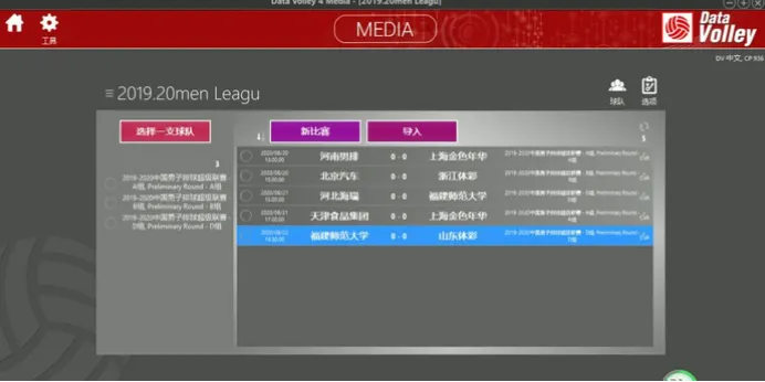 排球排球数据统计 示例图